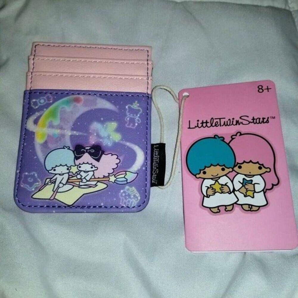 Loungefly Sanrio Cardholder Little Twin Stars Sky Ride Kiki Lala Hello Kitty NEW
